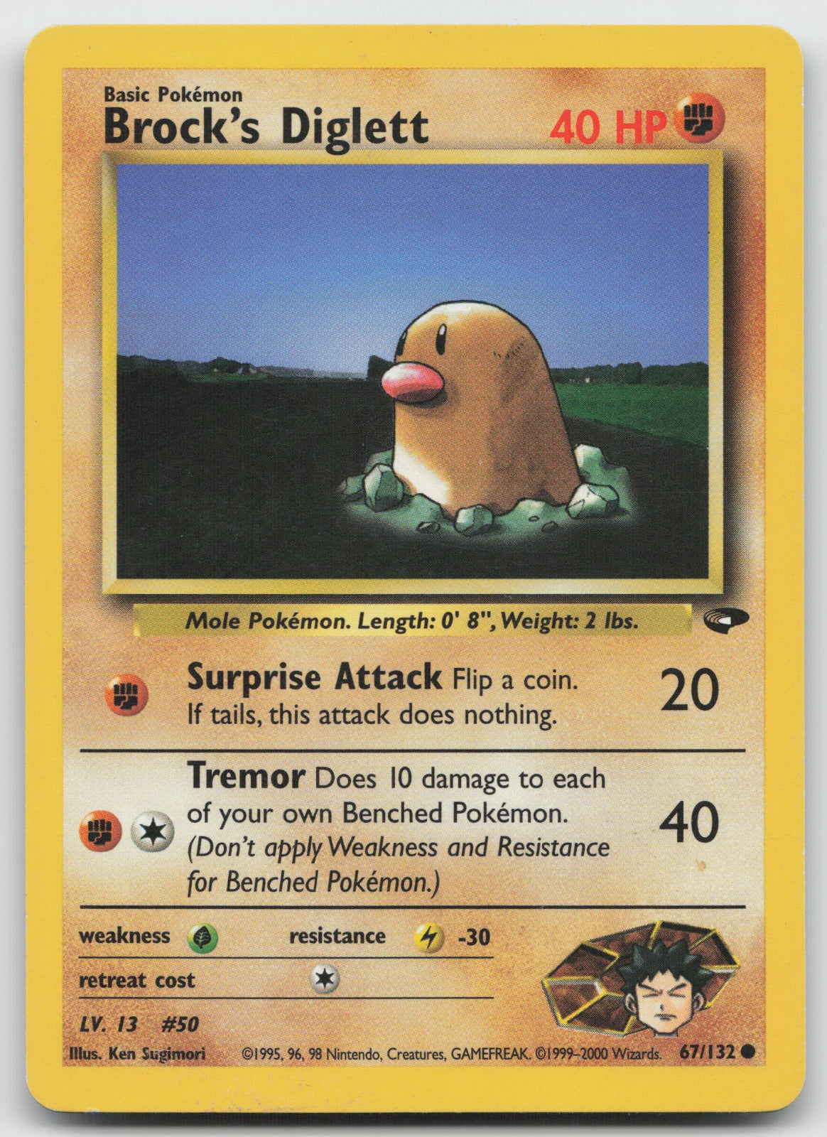 Brock's Diglett Common Unlimited Gym Challenge 67/132 MP