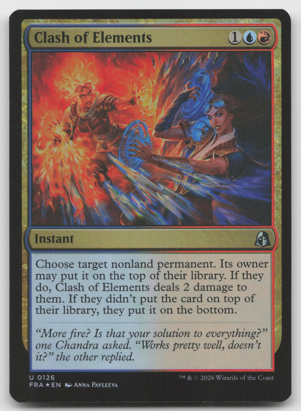 Clash of Elements U Foil Reality Fracture 126 NM