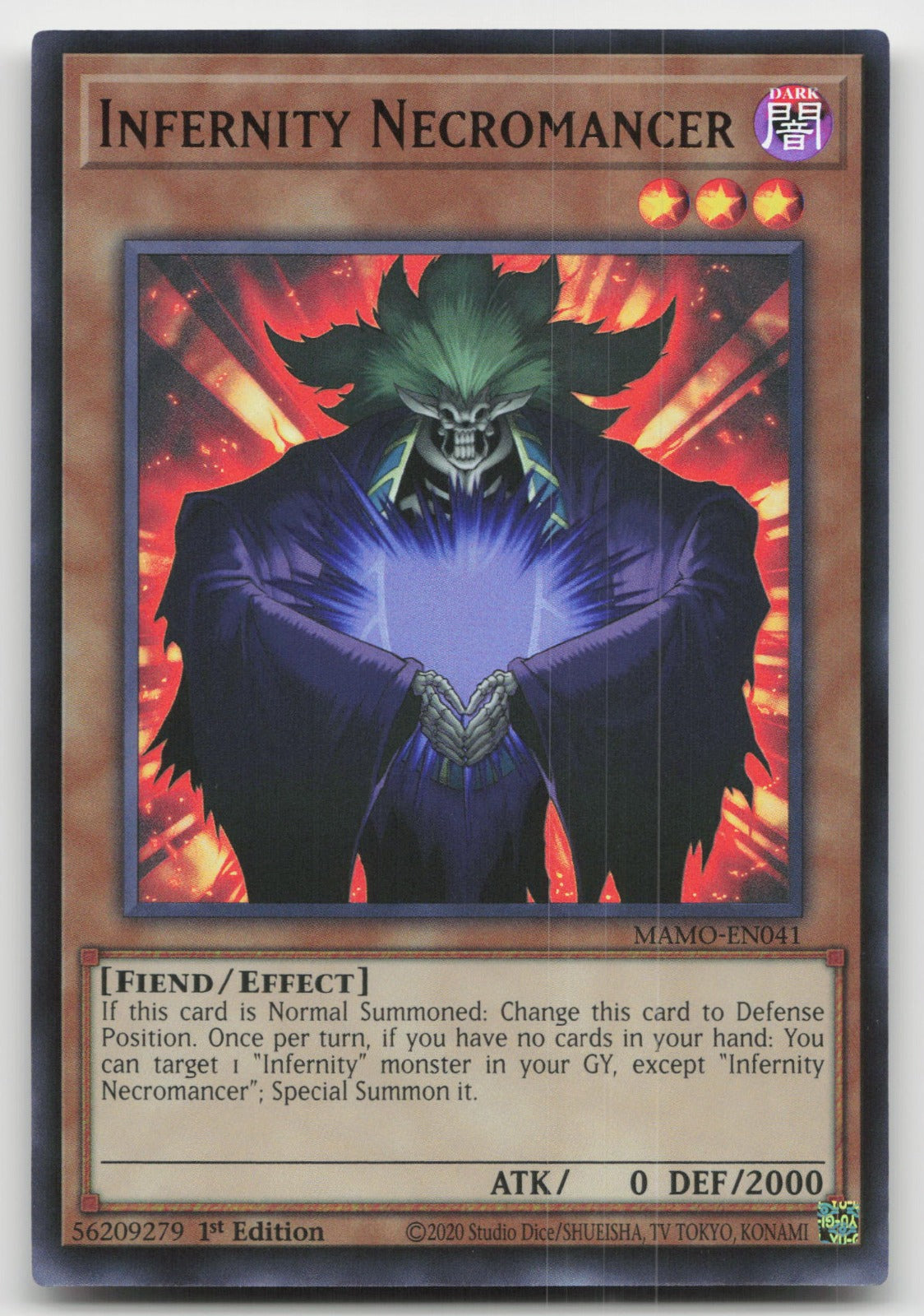 Infernity Necromancer 1st Edition Ultra Rare Magnificent Monsters MAMO-EN041 NM