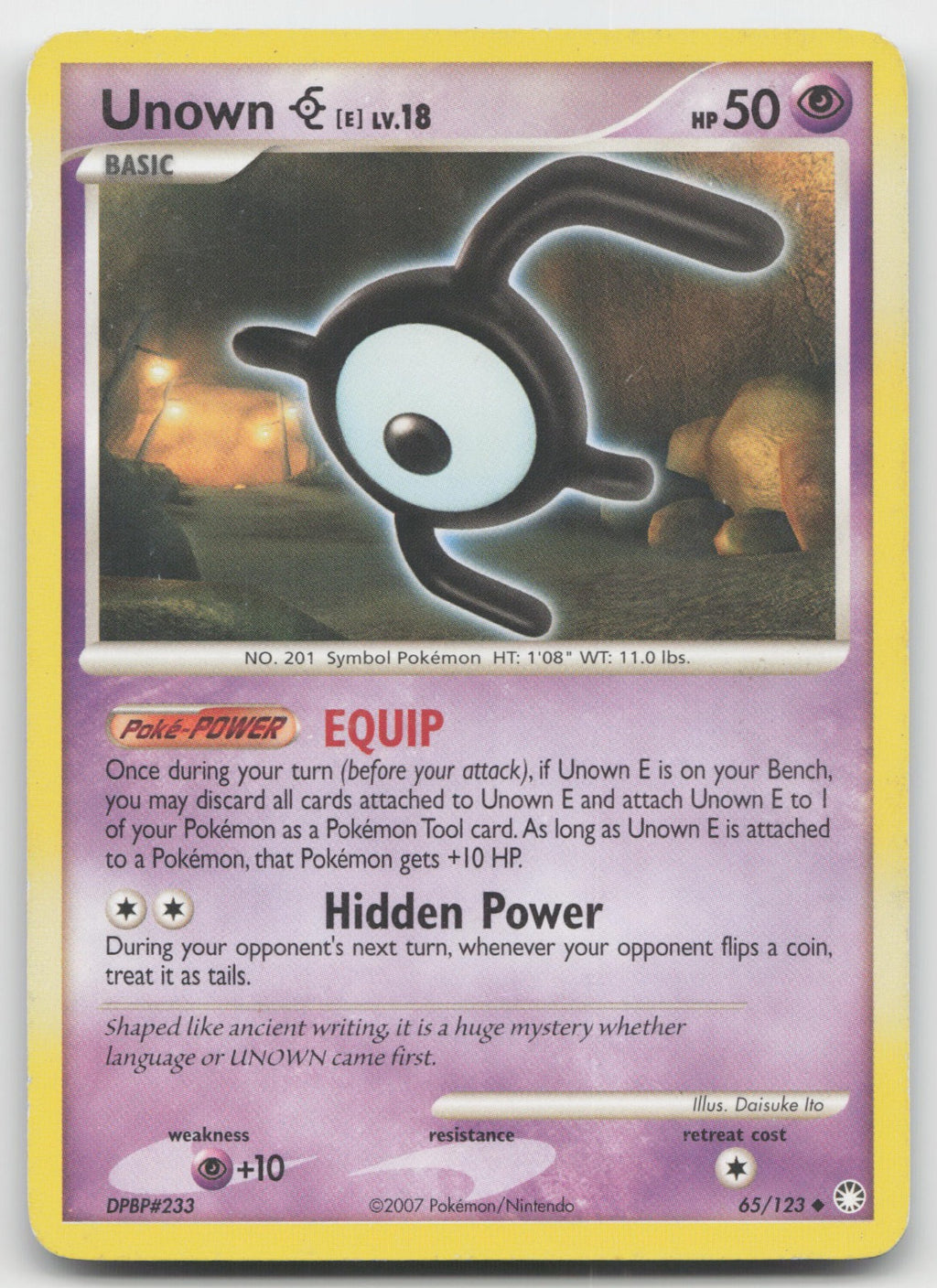 Unown [E] Uncommon Mysterious Treasures 65/123 DMG