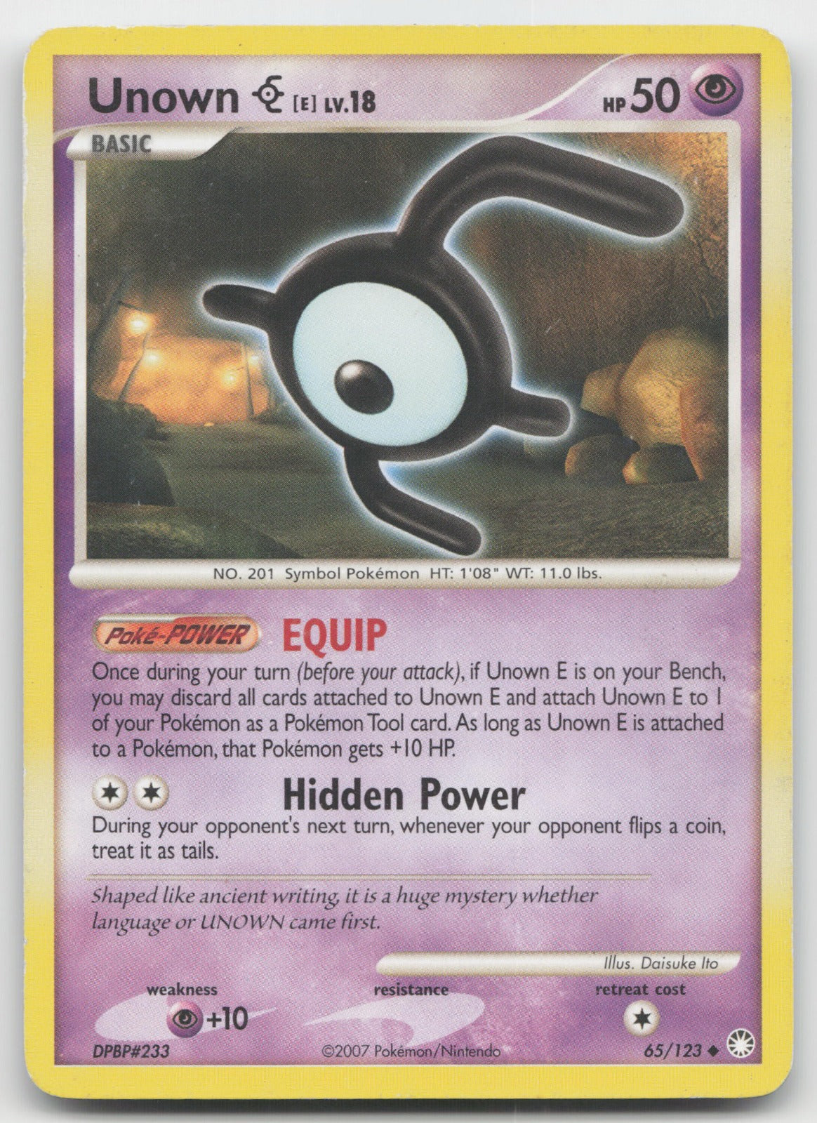 Unown [E] Uncommon Mysterious Treasures 65/123 DMG