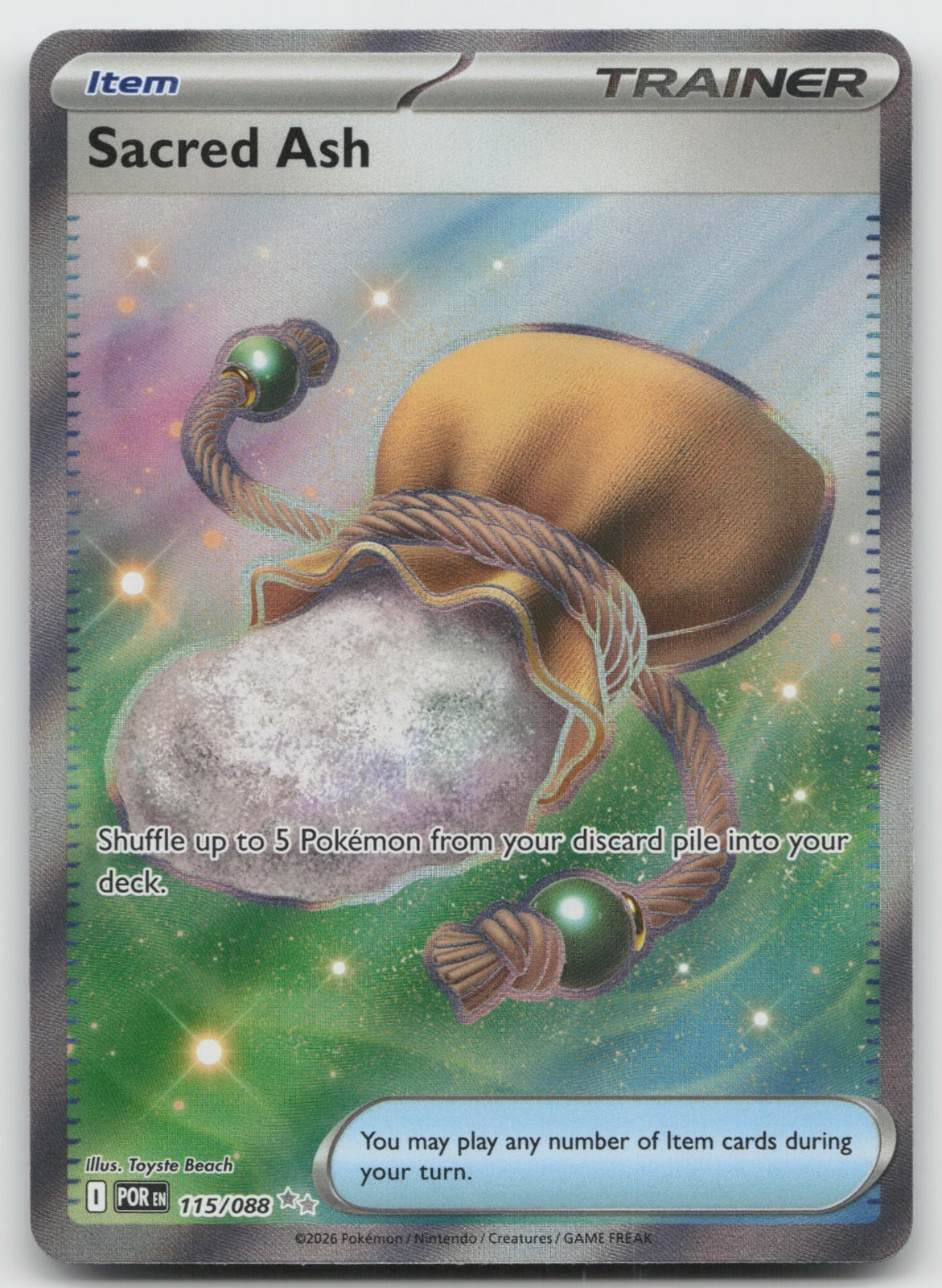 Sacred Ash Holo Ultra Rare ME03: Perfect Order 115/088 NM