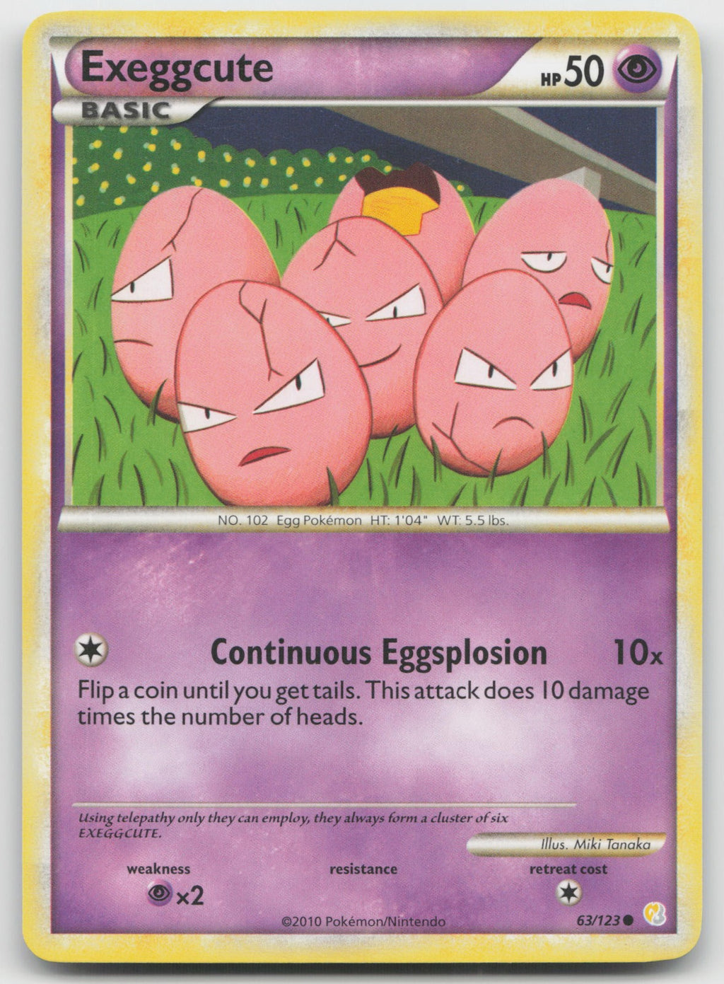 Exeggcute Common HeartGold SoulSilver 63/123 LP