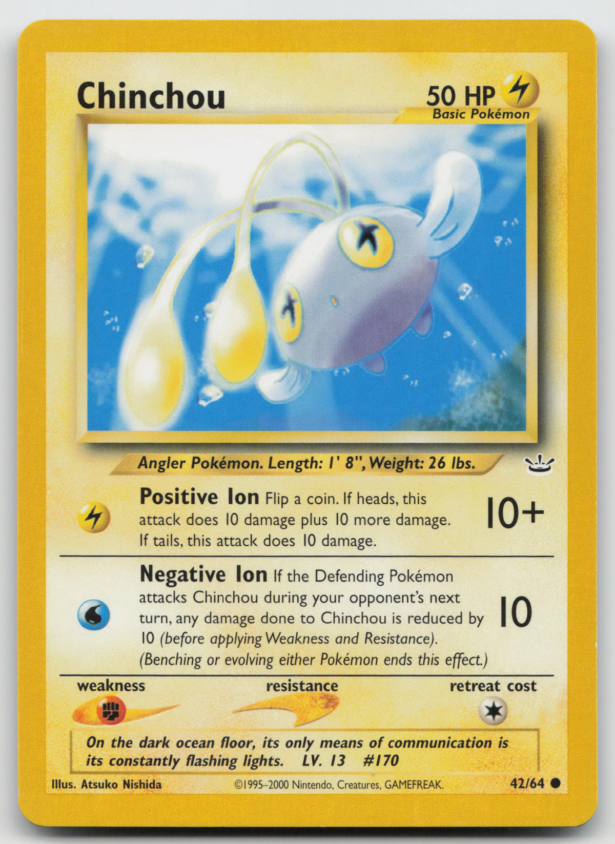 Chinchou Common Unlimited Neo Revelation 42/64 LP