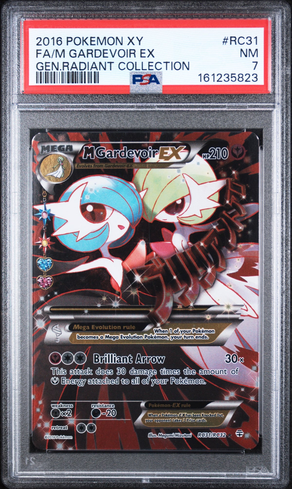 M Gardevoir Ex Pokemon Xy Generations Radiant Collection RC31/RC32 PSA 7