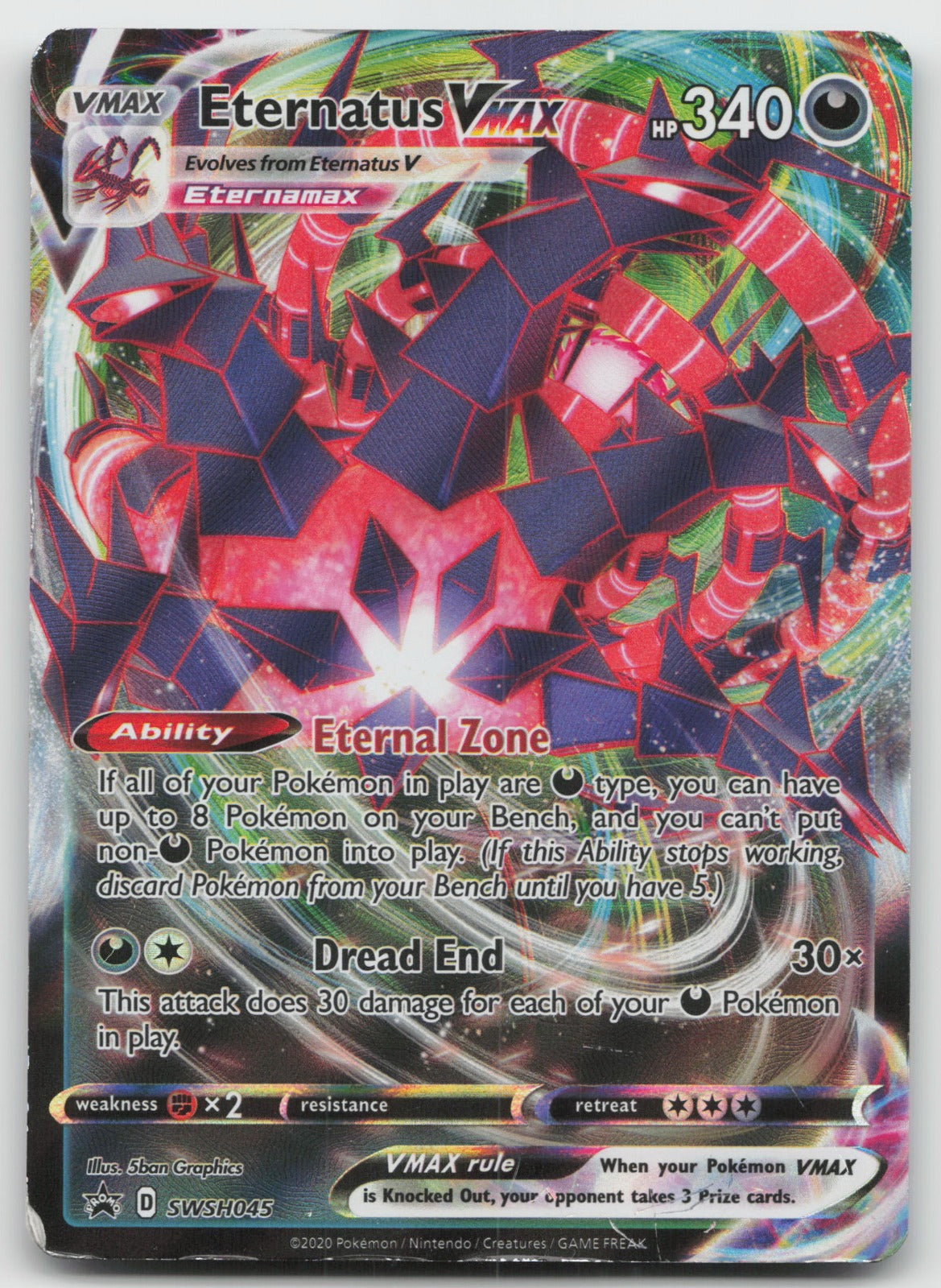 Eternatus VMAX - Holo SWSH: Sword & Shield Promo Cards SWSH045 HP
