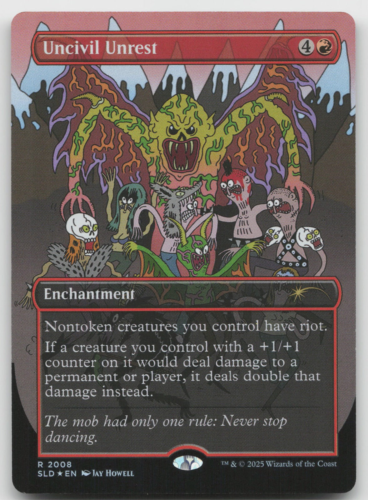 Uncivil Unrest (Rainbow Foil) R Foil Secret Lair Drop Series 2008 NM