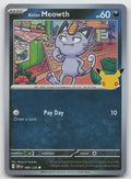 Alolan Meowth Holo Common ME: 30th Celebration 089/128 NM