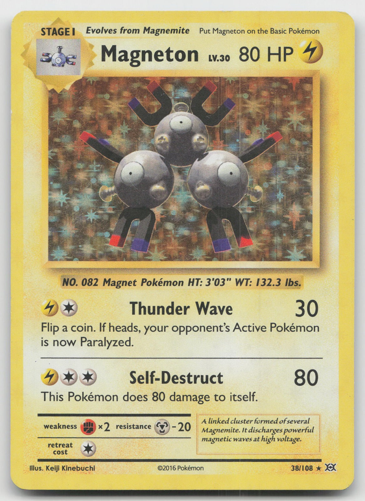 Magneton Holo Rare XY - Evolutions 38/108 HP