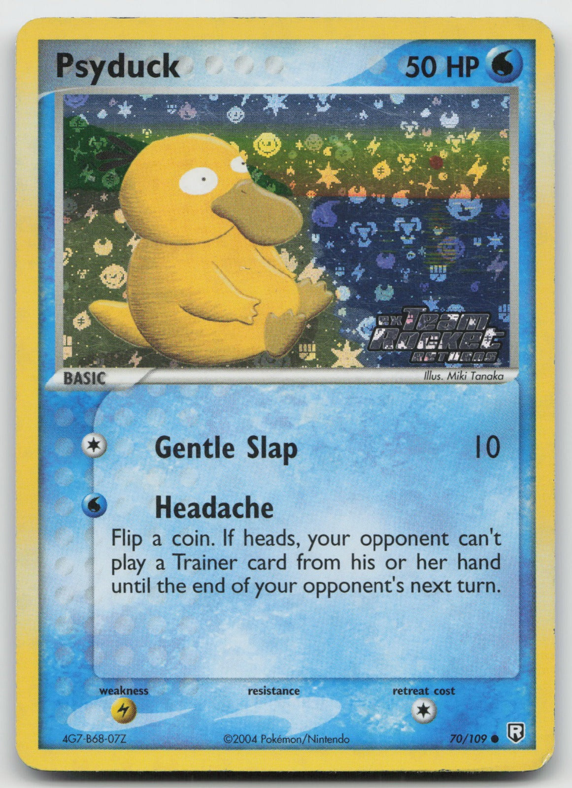 Psyduck Common Reverse Holo Team Rocket Returns 70/109 MP