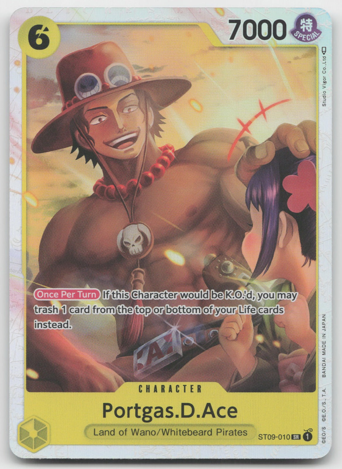 Portgas.D.Ace SR Foil Starter Deck 9: Yamato ST09-010 NM