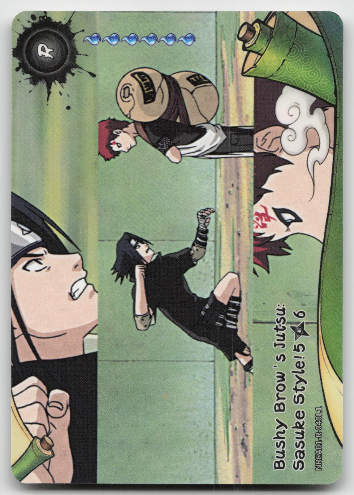 Bushy Brow's Jutsu: Sasuke Style! 5/6 Base R Earth Scroll Series 1 040L1 NM