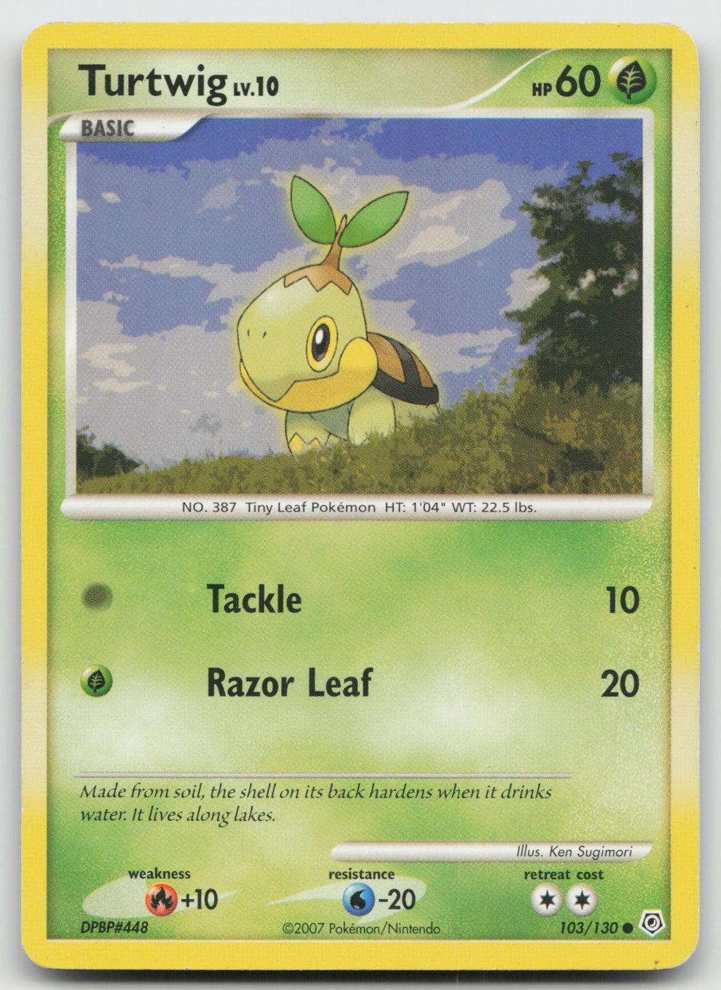 Turtwig Common Diamond and Pearl 103/130 HP