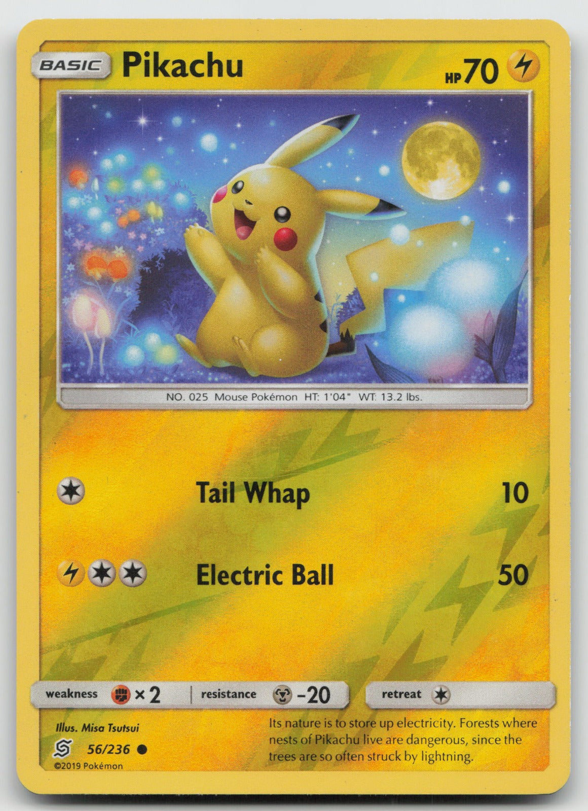 Pikachu Reverse Holo Common SM - Unified Minds 56/236 DMG