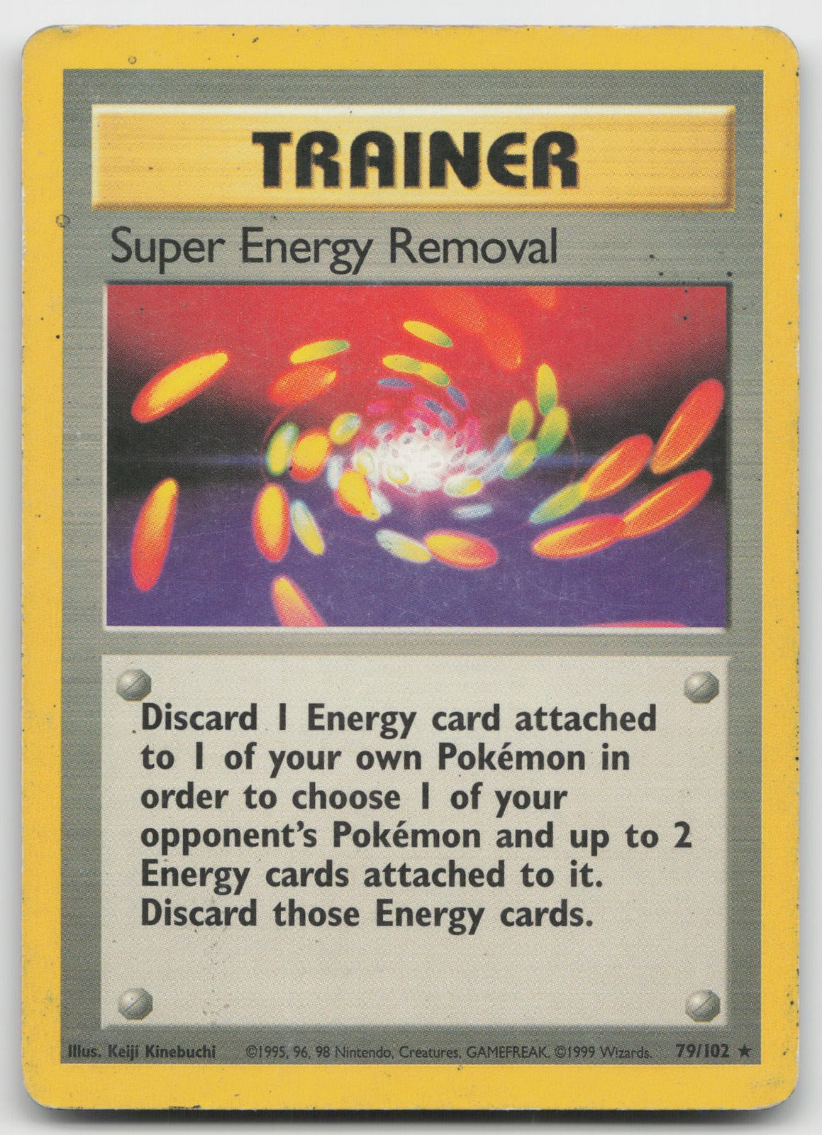 Super Energy Removal Rare Base Set 79/102 HP