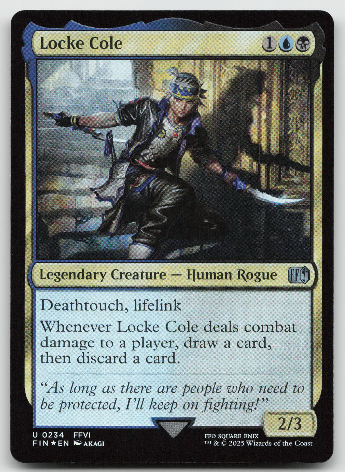 Locke Cole U Foil FINAL FANTASY 234 NM
