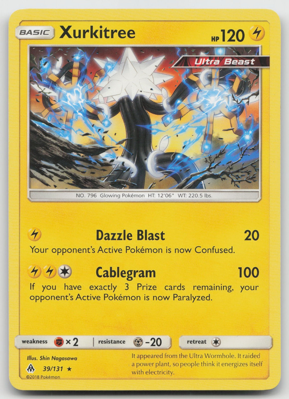 Xurkitree Rare SM - Forbidden Light 39/131 LP
