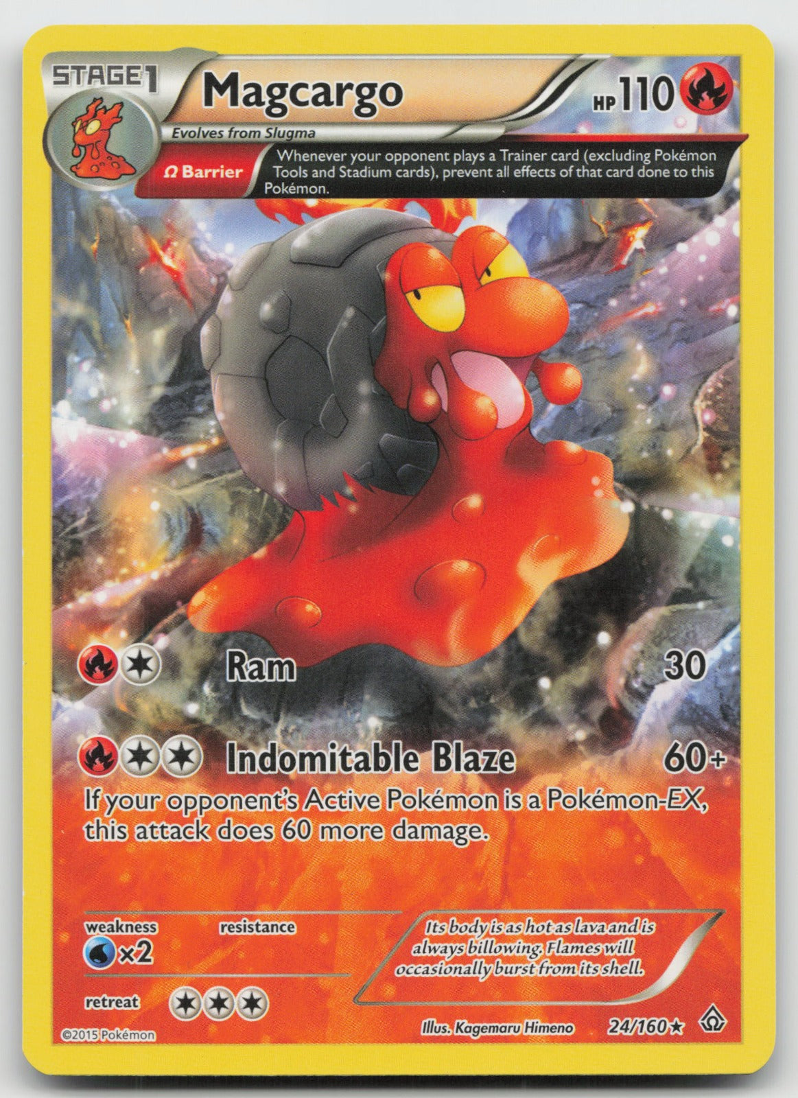 Magcargo (Omega) Rare XY - Primal Clash 24/160 LP