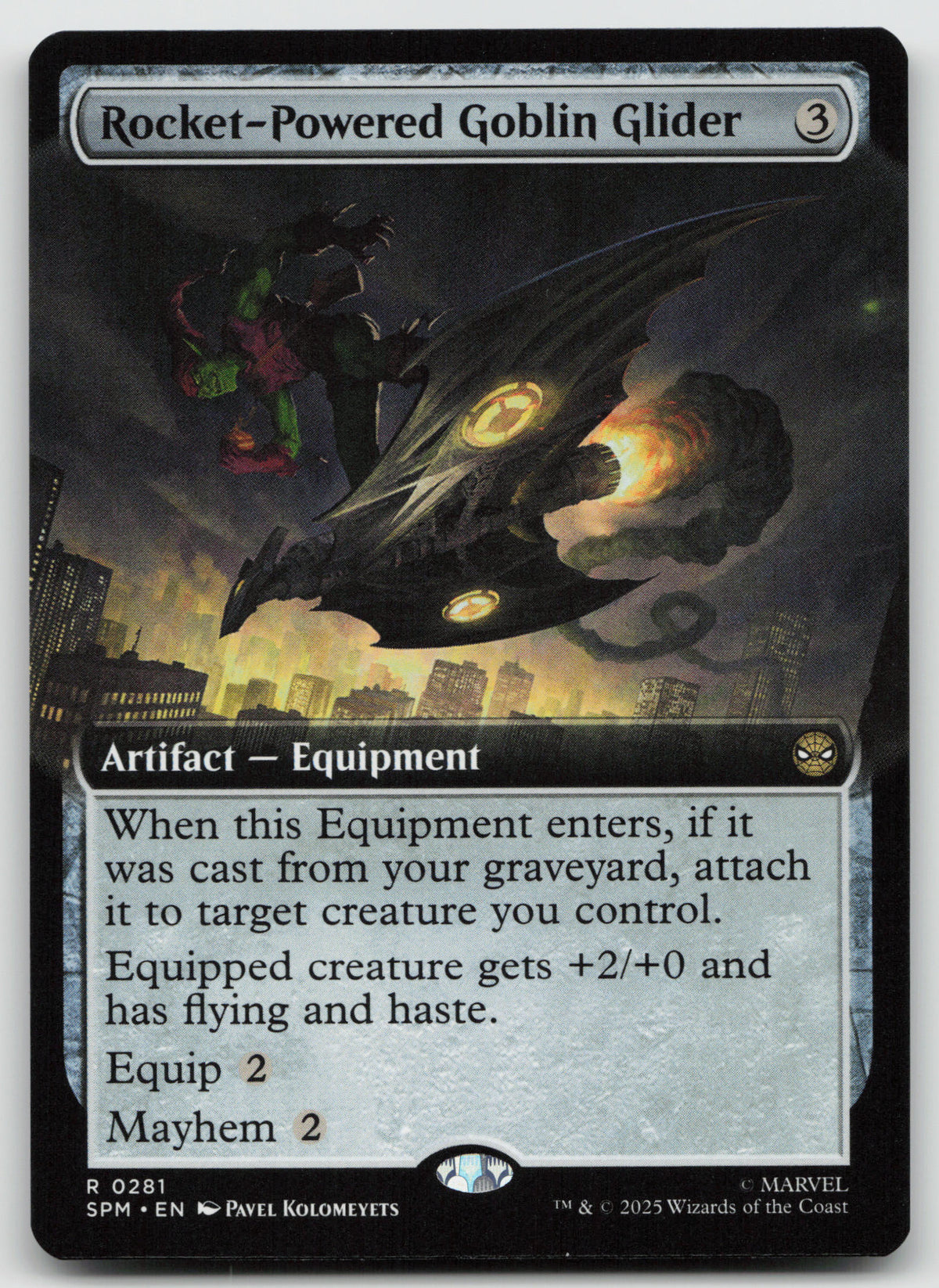 Rocket-Powered Goblin Glider (Extended Art) R Normal Marvel's Spider-Man 281 NM