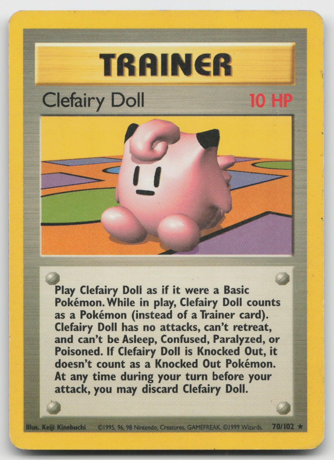 Clefairy Doll Rare Base Set 70/102 HP