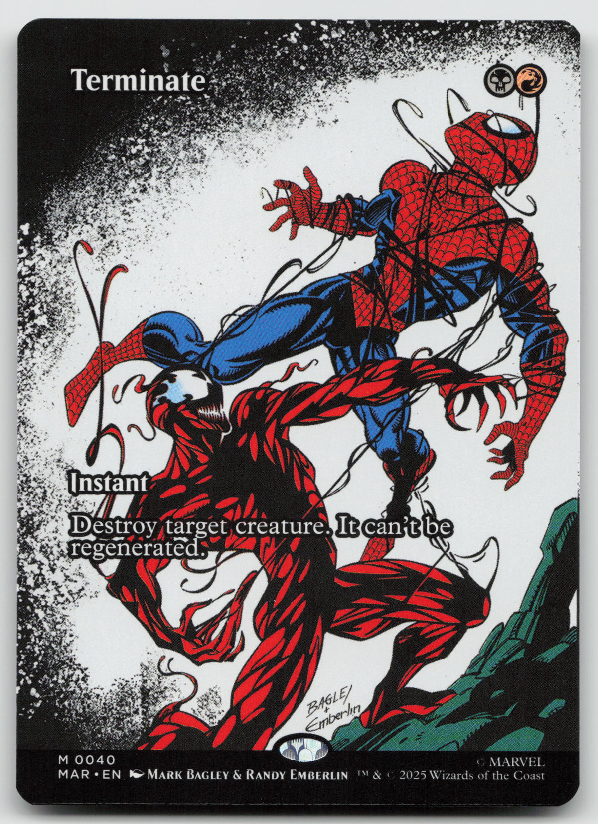 Terminate (Borderless) M Normal Marvel Universe Eternal-Legal 40 NM