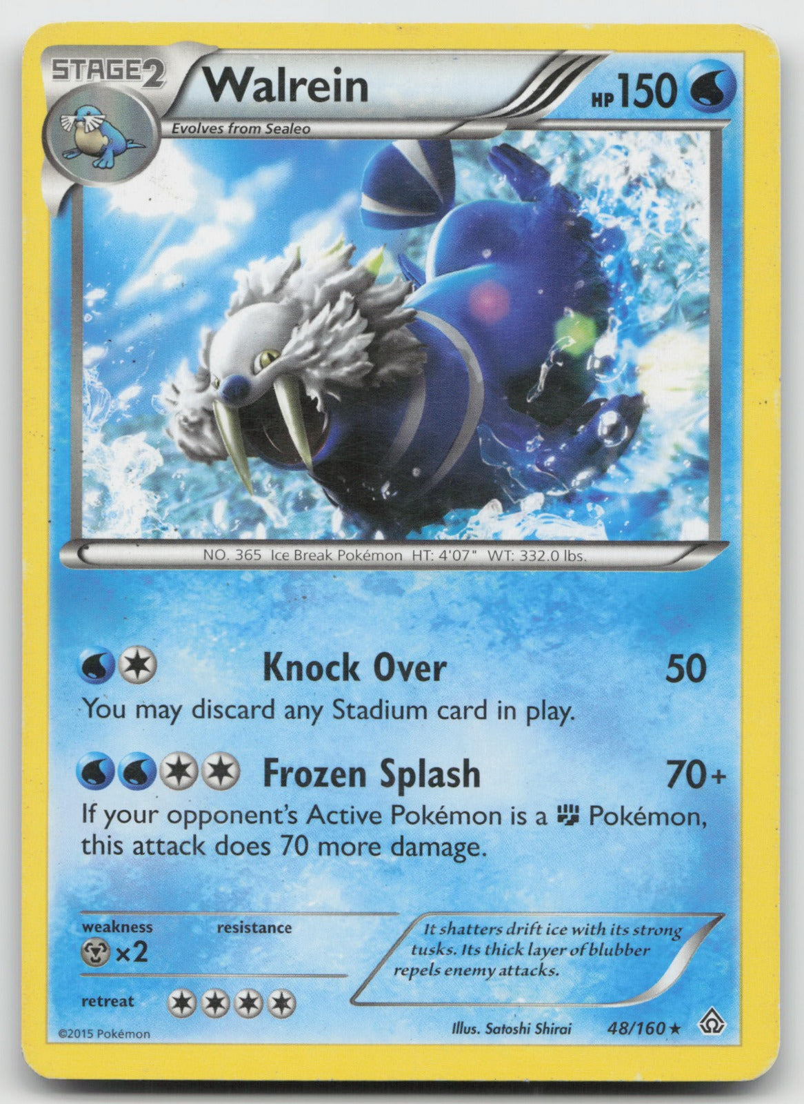 Walrein Rare XY - Primal Clash 48/160 MP