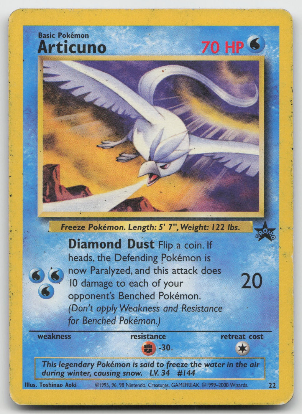 Articuno Promo WoTC 22/53 HP