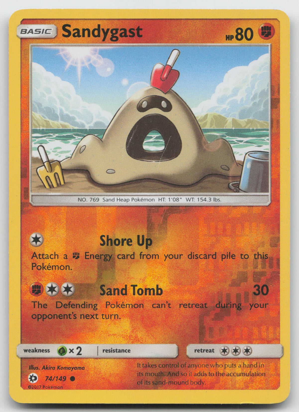 Sandygast Common Reverse Holofoil SM Base Set 74/149 VLP