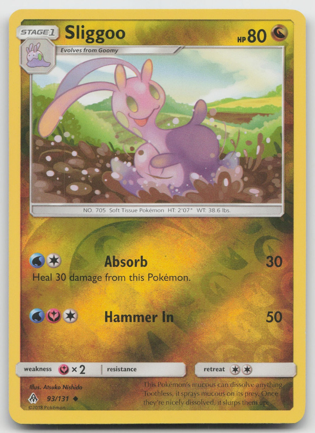 Sliggoo Reverse Holo Uncommon SM - Forbidden Light 93/131 VLP