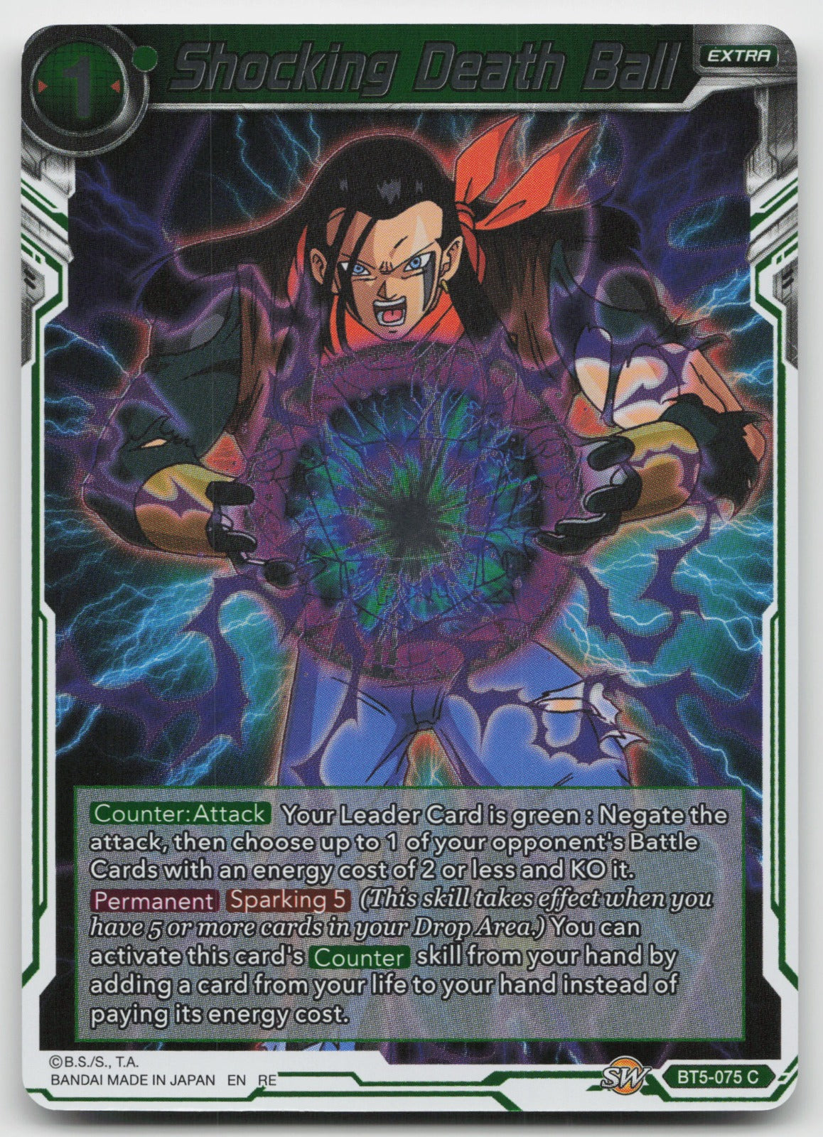 Shocking Death Ball (Silver Foil) Foil Expansion: Ultimate Deck 2022 BT5-075 NM