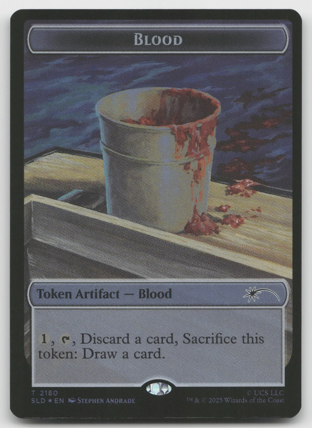 Blood Token (Rainbow Foil) T Foil Secret Lair Drop Series 2180 NM