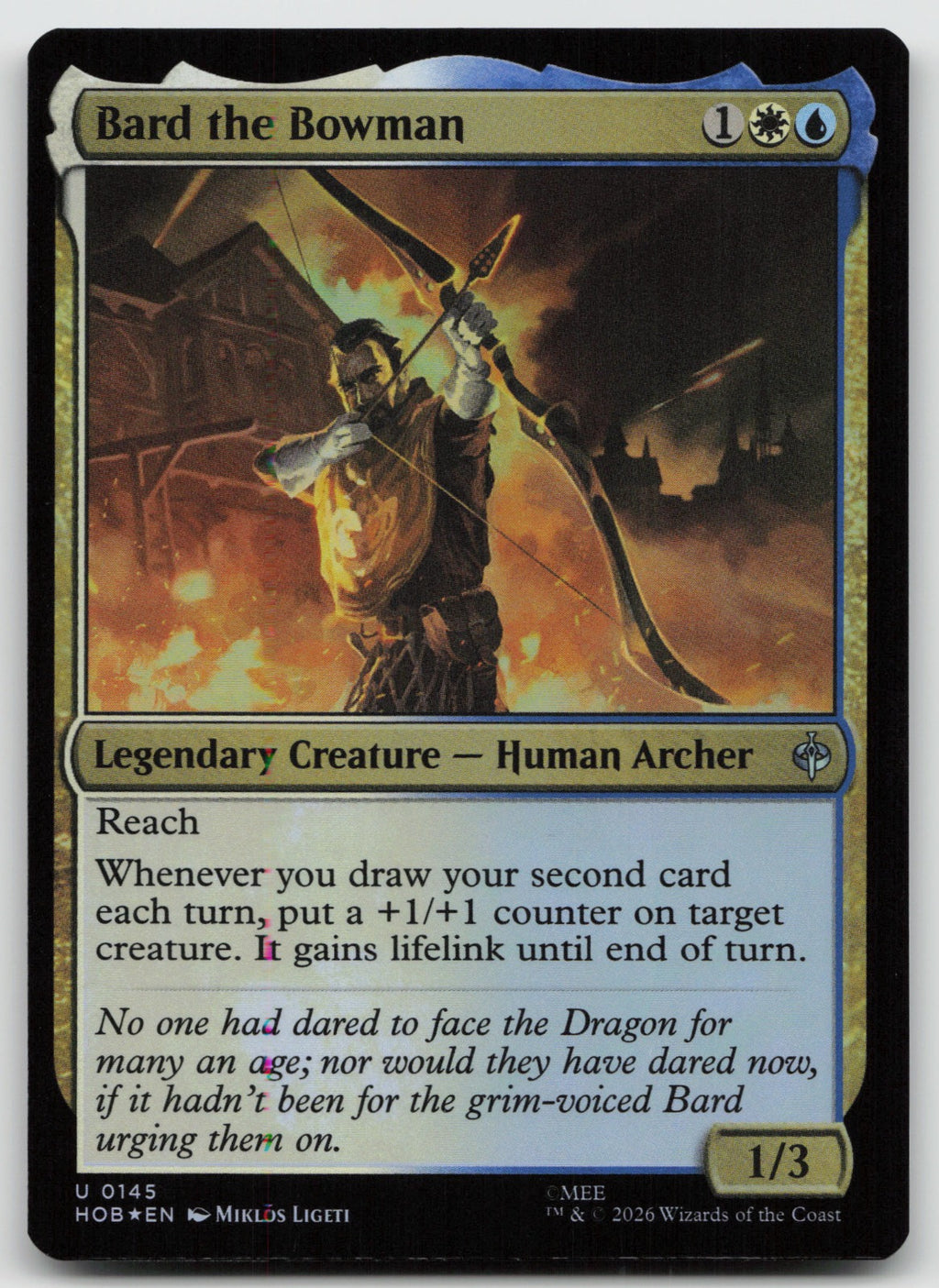 Bard the Bowman U Foil The Hobbit 145 NM