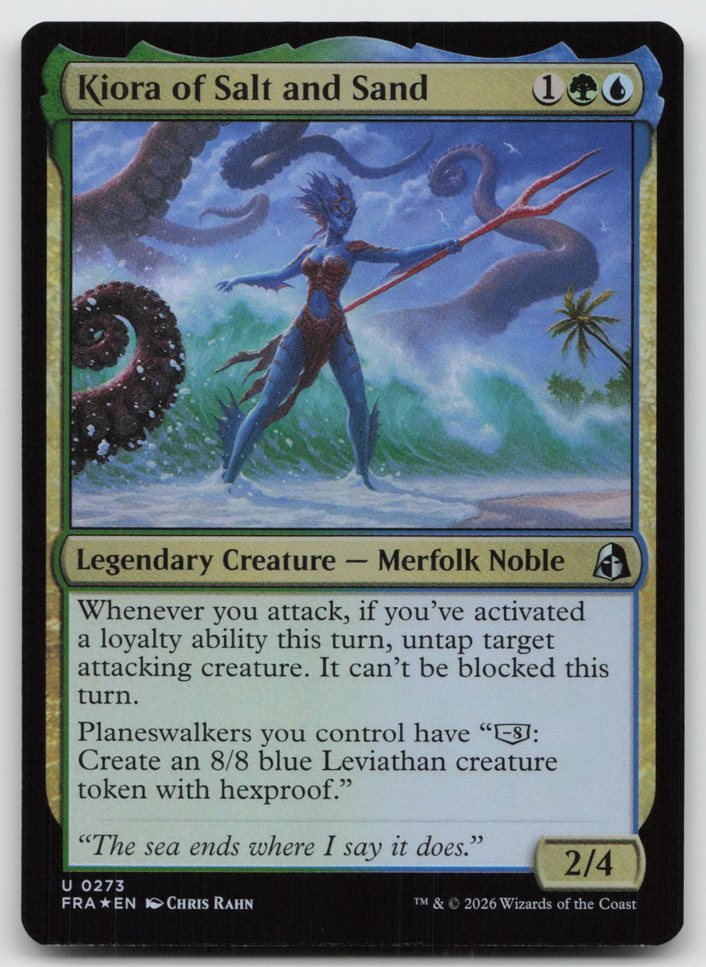 Kiora of Salt and Sand U Foil Reality Fracture 273 NM