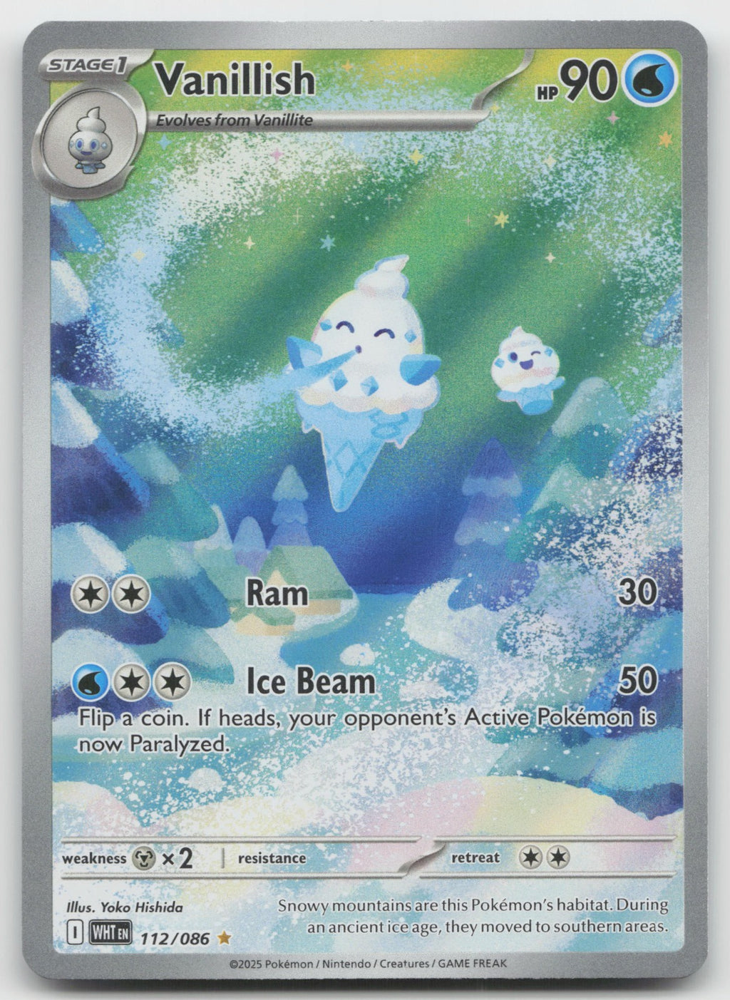 Vanillish Holo Illustration Rare SV: White Flare 112/086 NM