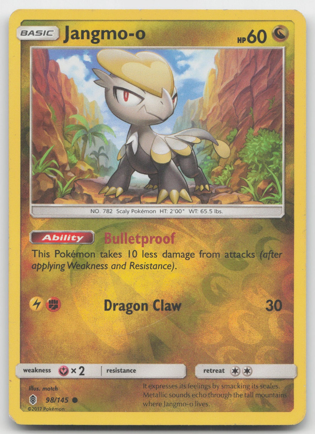 Jangmo-o Reverse Holo Common SM - Guardians Rising 98/145 MP