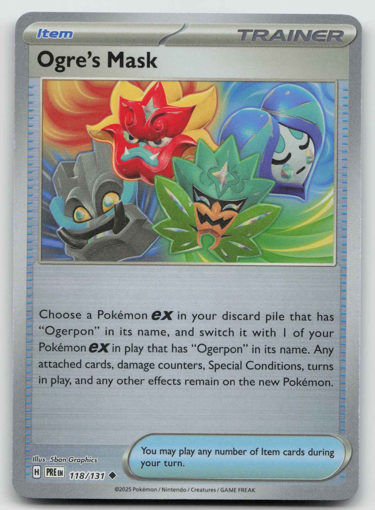 Ogre's Mask (Poke Ball Pattern) Reverse Holo SV: Prismatic Evolutions 118/131