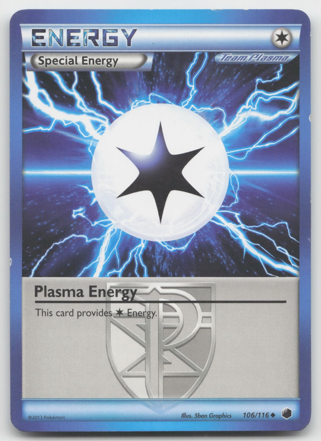 Plasma Energy (Team Plasma) Uncommon Plasma Freeze 106/116 LP