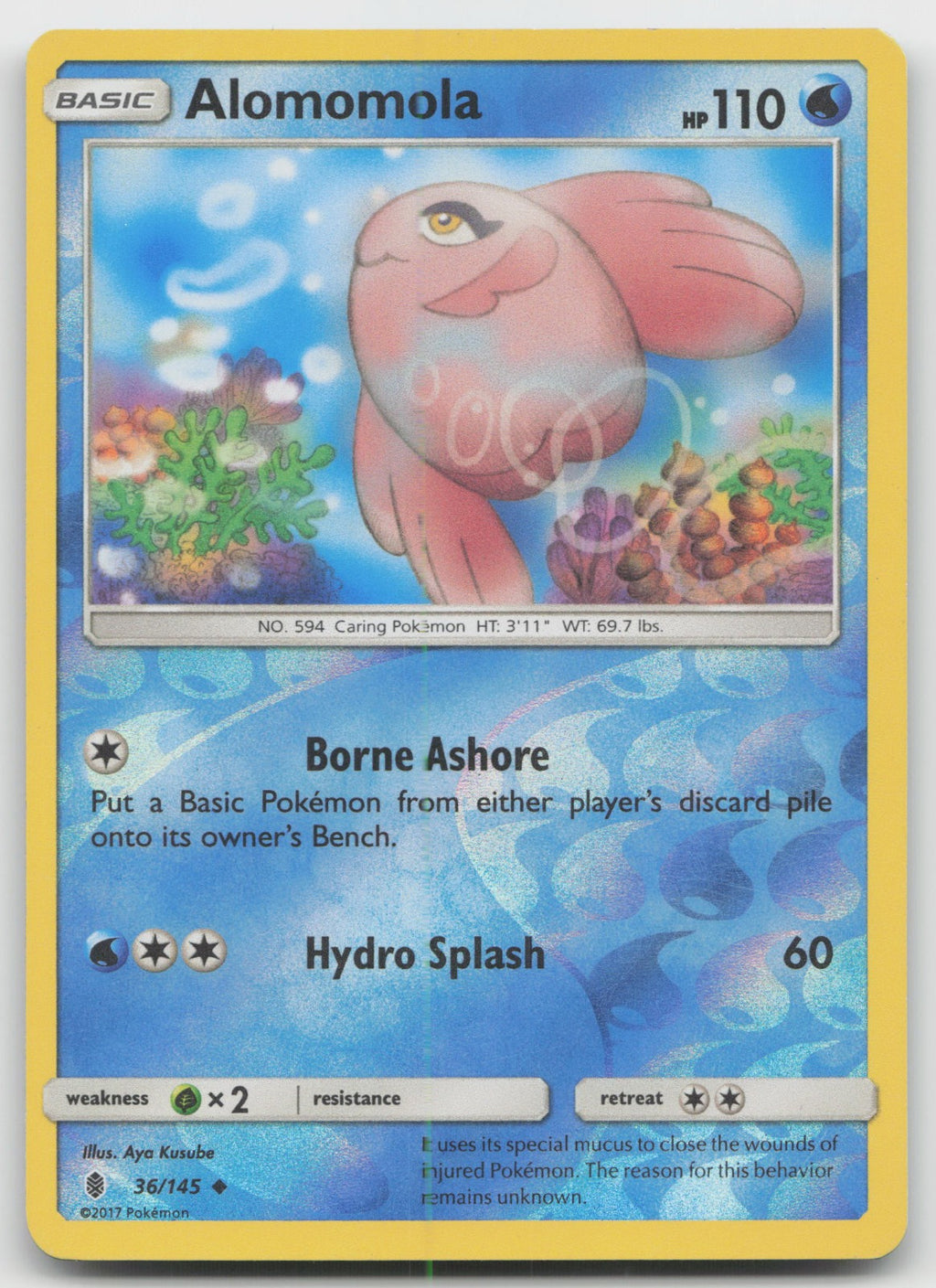 Alomomola Reverse Holo Uncommon SM - Guardians Rising 36/145 LP