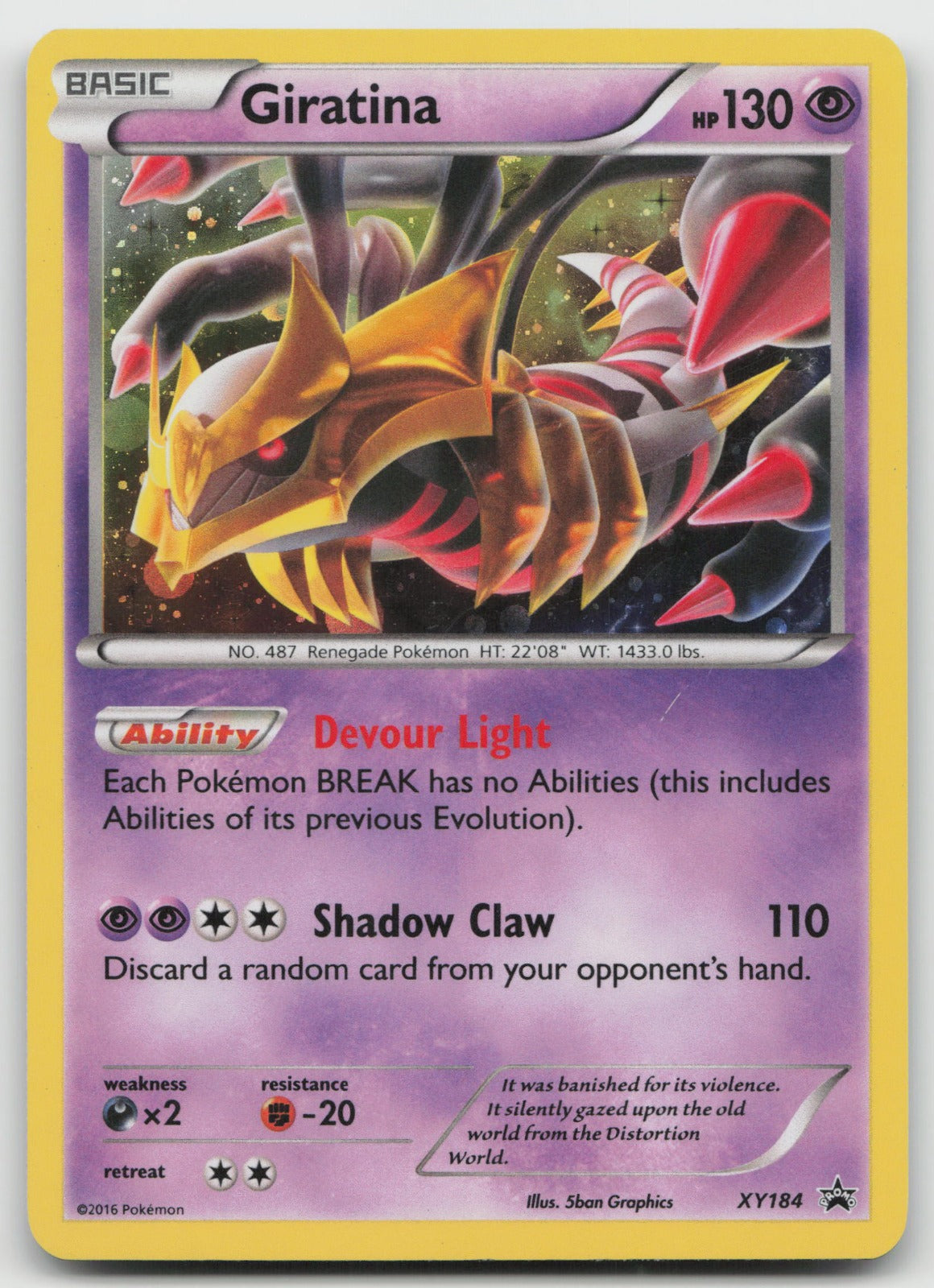 Giratina Holo XY Promos XY184 LP