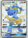 Lucario GX Shiny Holo Rare Holo Hidden Fates: Shiny Vault SV64/SV94 DMG