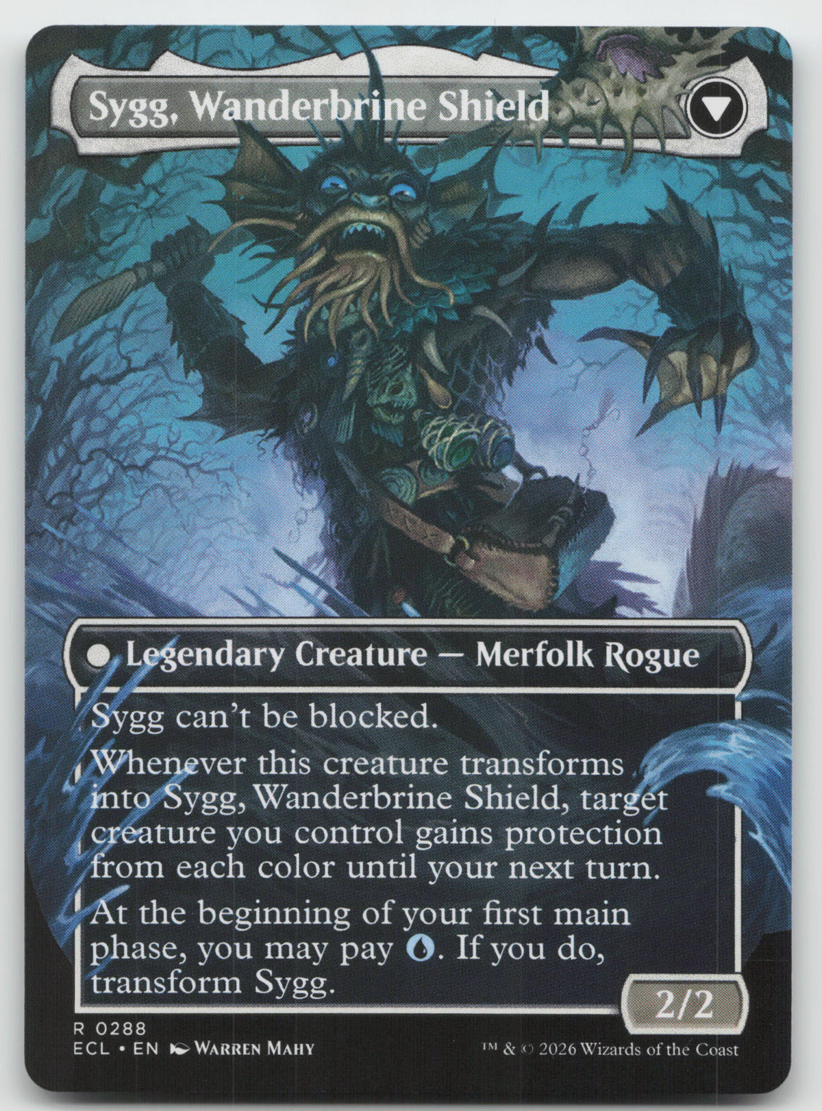 Sygg, Wanderwine Wisdom (Borderless) R Normal Lorwyn Eclipsed 288 NM