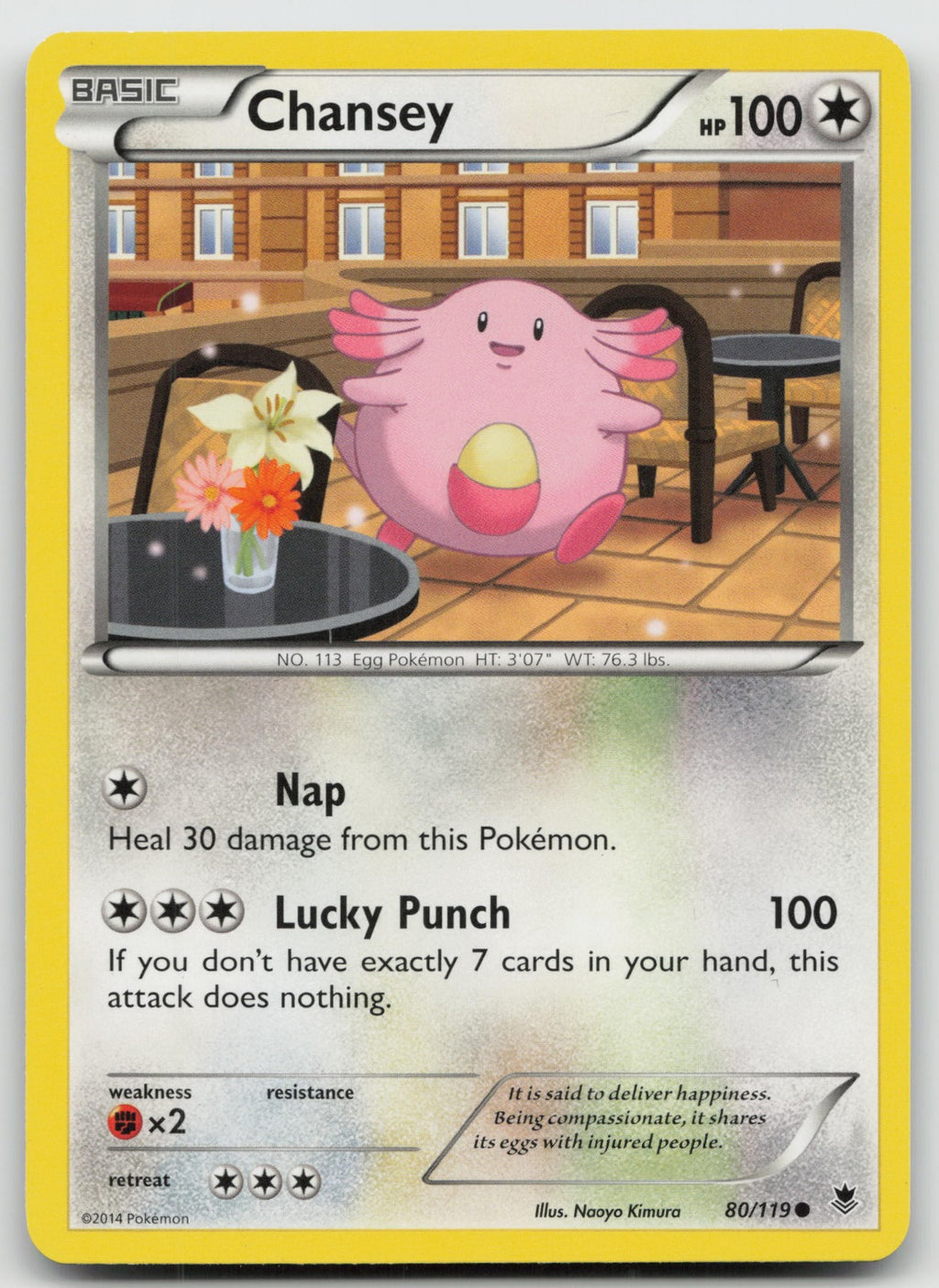 Chansey Common XY - Phantom Forces 80/119 LP