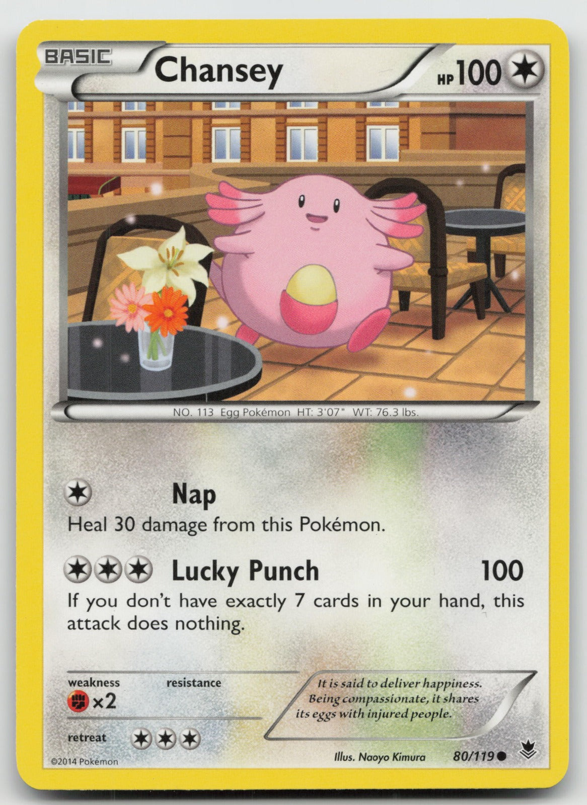 Chansey Common XY - Phantom Forces 80/119 LP