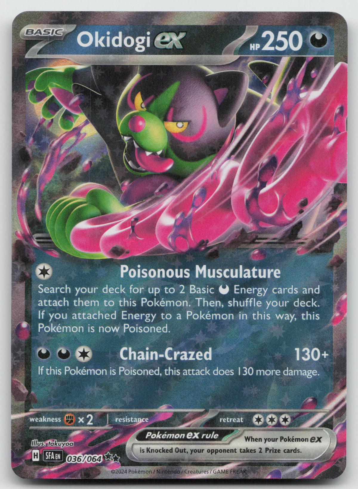 Okidogi ex - Double Rare Holo SV: Shrouded Fable 036/064 NM