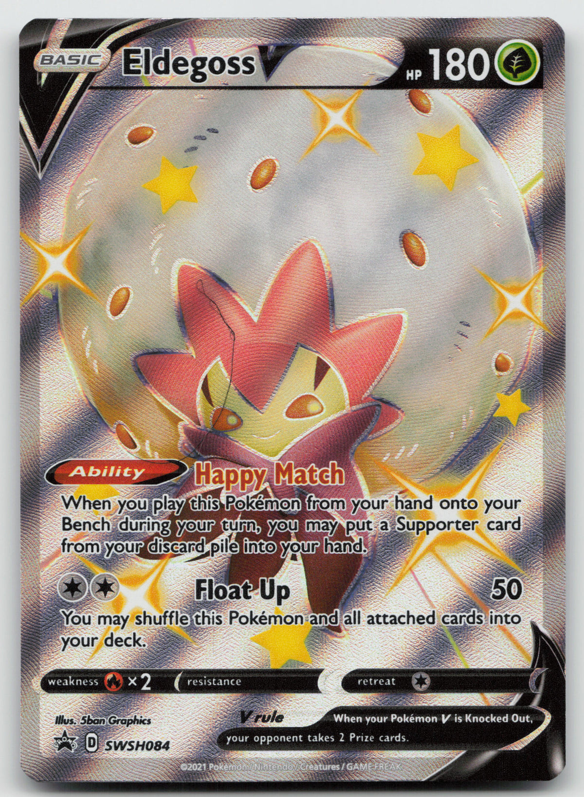Eldegoss V - Promo Holo SWSH: Sword & Shield Promo Cards SWSH084 NM