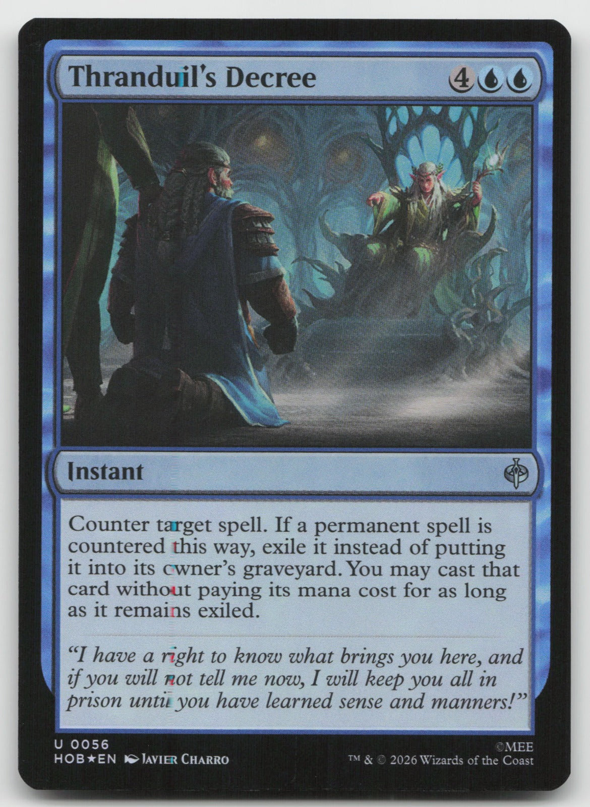 Thranduil's Decree U Foil The Hobbit 56 NM