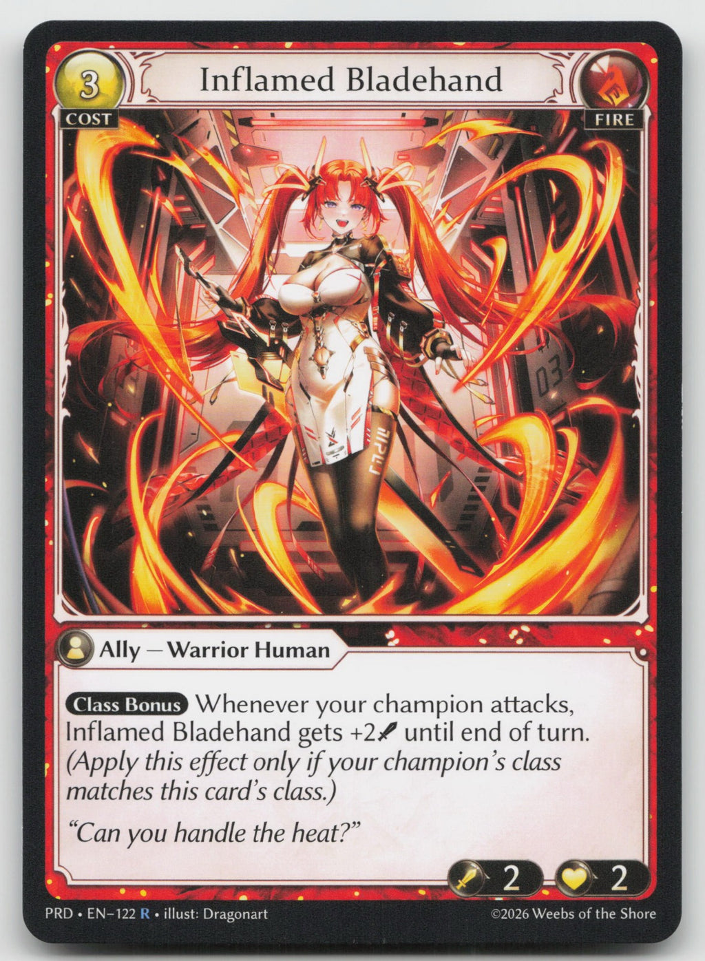 Inflamed Bladehand Rare .asphodel/paradise 122 NM