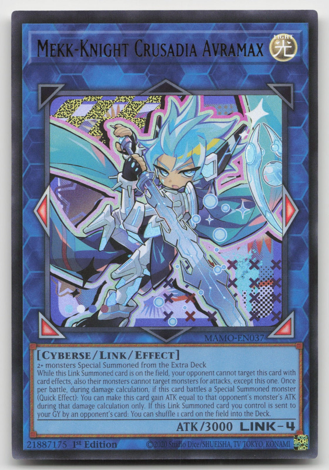 Mekk-Knight Crusadia Avramax 1st Ultra Rare Magnificent Monsters MAMO-EN037 NM