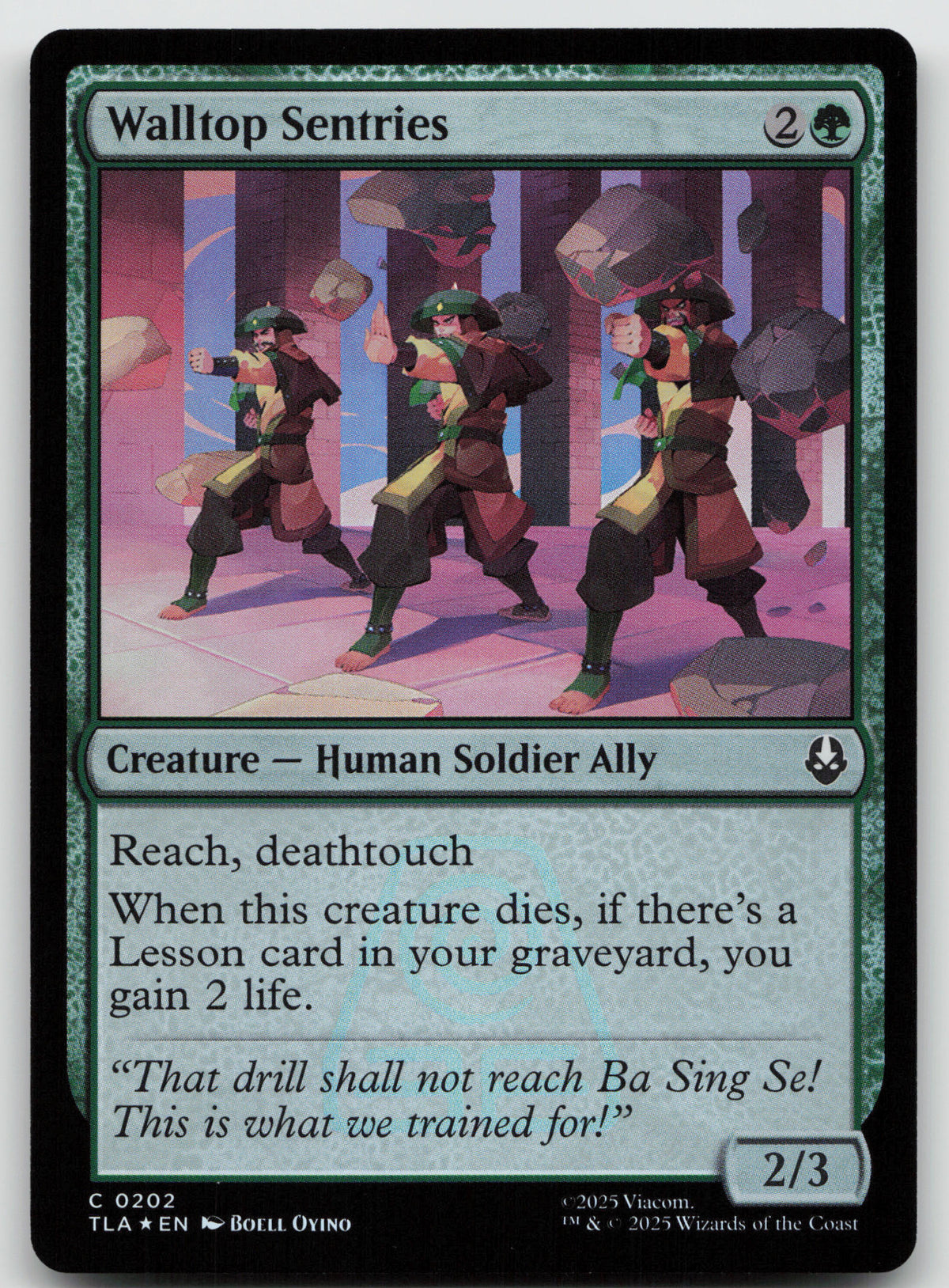 Walltop Sentries C Foil Avatar: The Last Airbender 202 NM