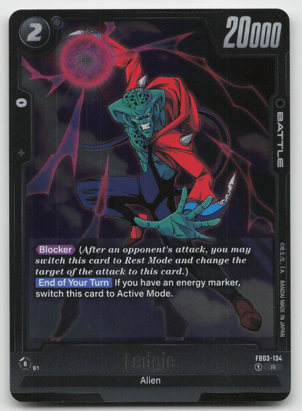 Ledgic Rare Holo Raging Roar FB03-134 NM